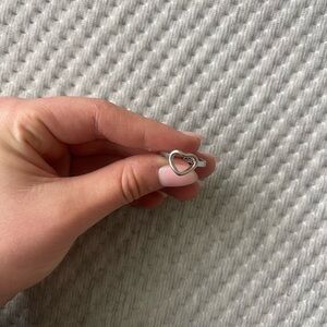 Silver heart “best friend” ring. Comes with box.